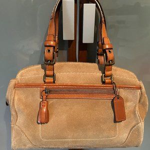 COACH Brown Suede Leather Bag